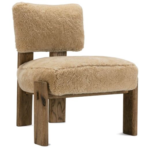 Cassius Chair in Shearling