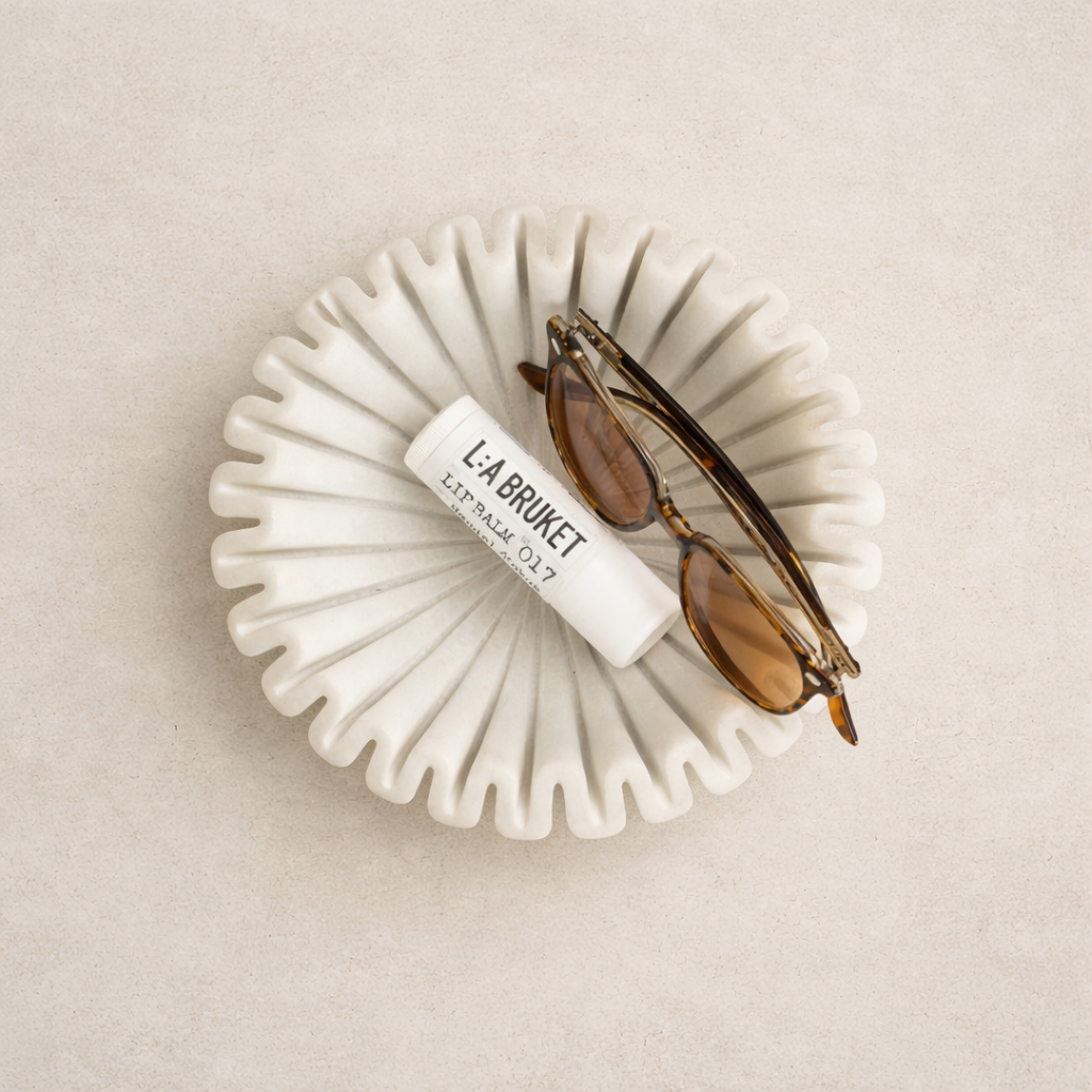 Pleated Marble Bowl