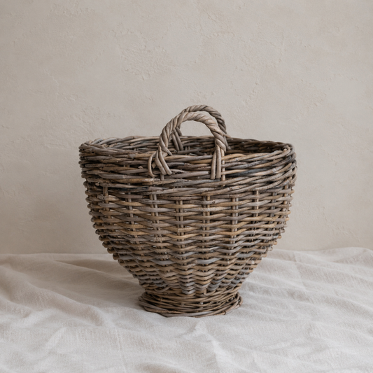 Rattan Footed Basket