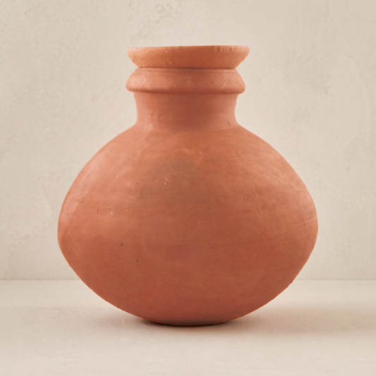 Terracotta Lidded Matki Vessel