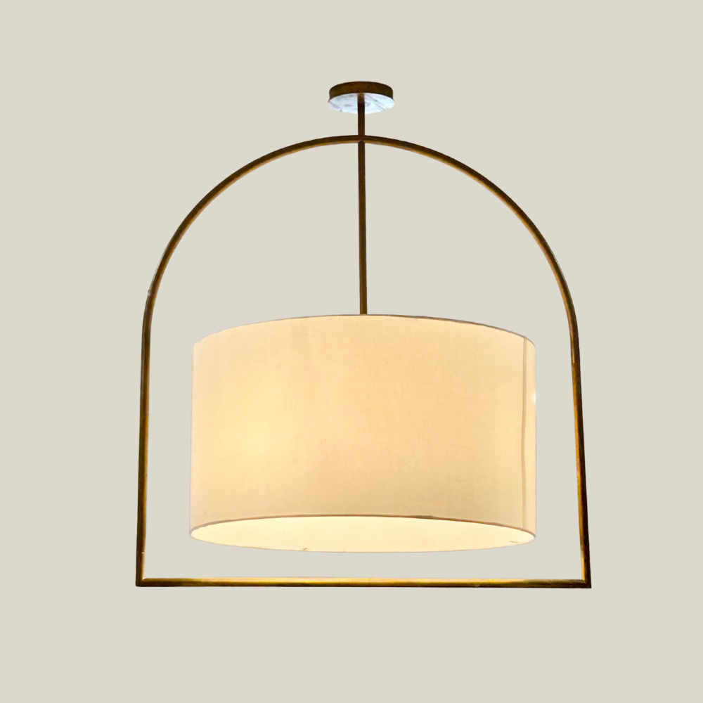 Brass Frame Chandelier