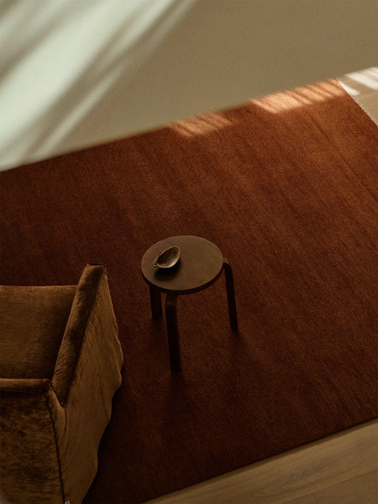 Thatch rug in Copper