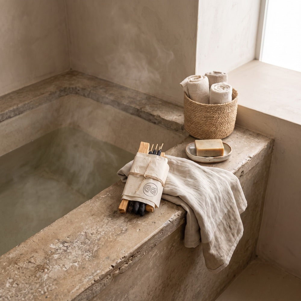 Bath & Meditate Bundle, styled at home