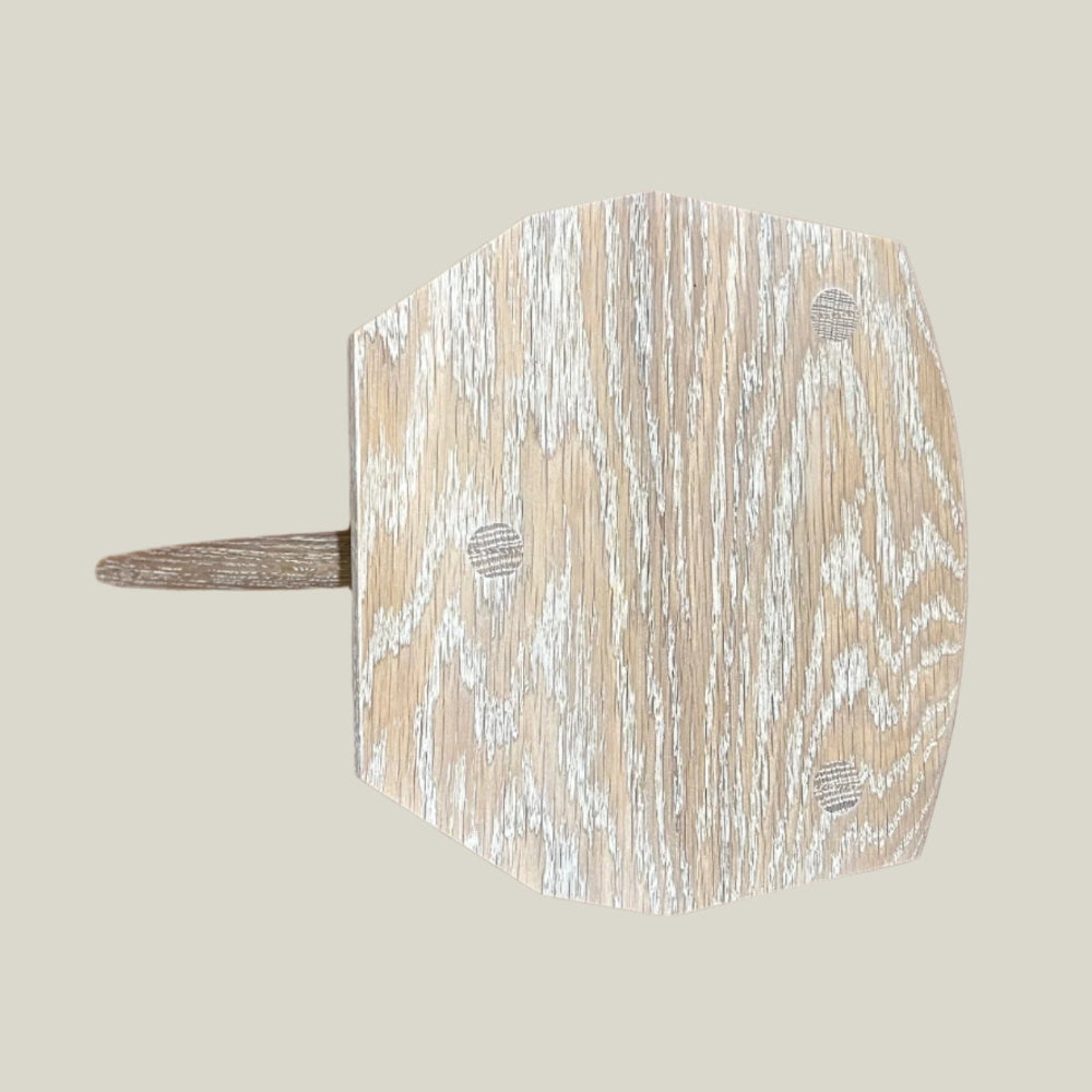 Cerused White Oak Stool