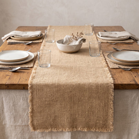 Culver Table Runner, styled at home