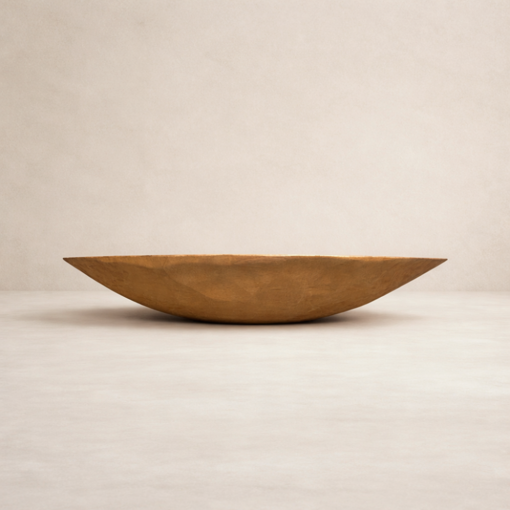 Oversized Oval Wood Serving Bowl