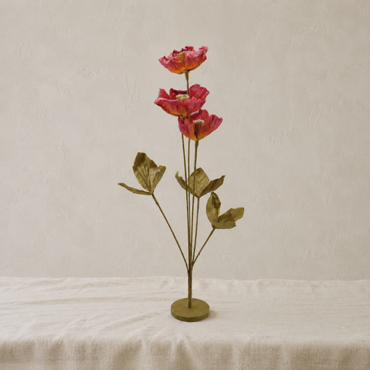 Paper Flowers with Stand