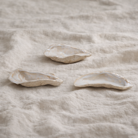 Stoneware Oyster Shell Dish