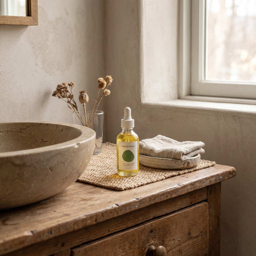 Treadwell Oil Cleanser, styled at home