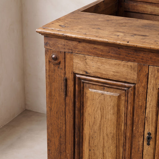 19th Century Oak Cabinet, detail
