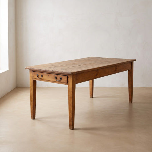 19th Century Pine Farm Table