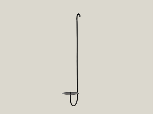 Single Armed Iron Candle Holder