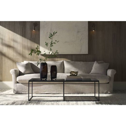 Freya Slipcover Sofa in Natural Linen