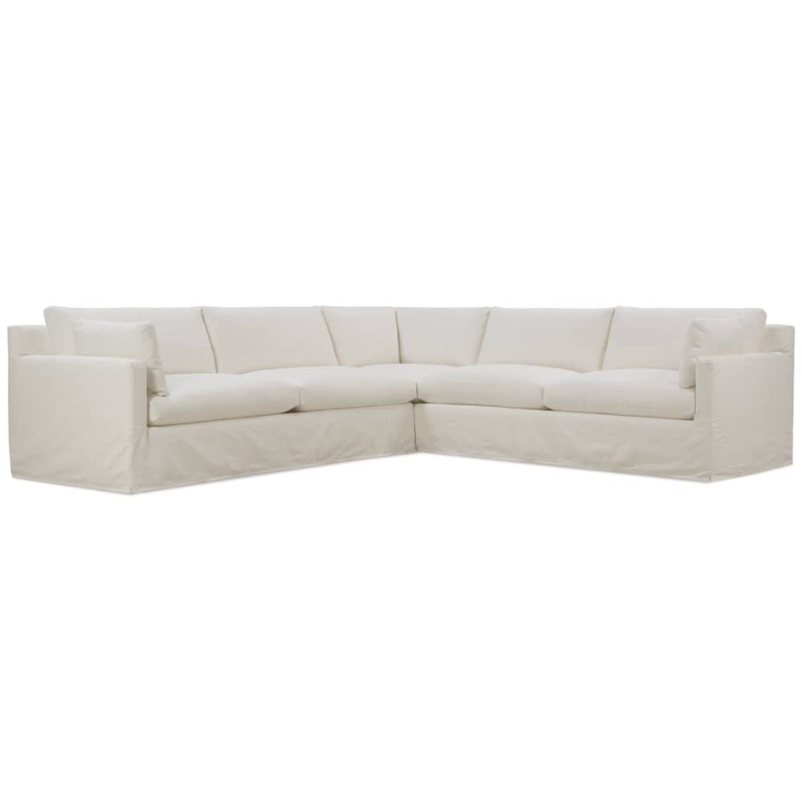 Sylvie Slipcover Sectional in Burgundy