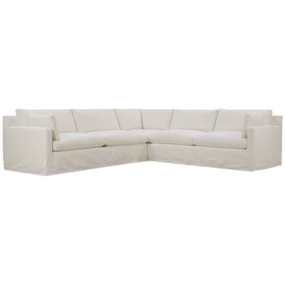 Sylvie Slipcover Sectional in Burgundy