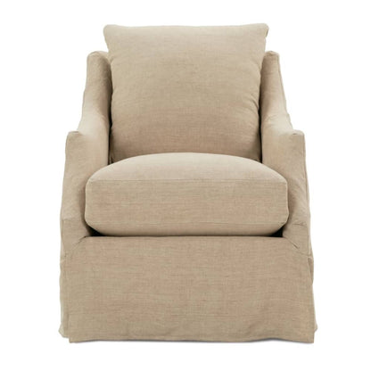 Kori Slipcovered Swivel Chair