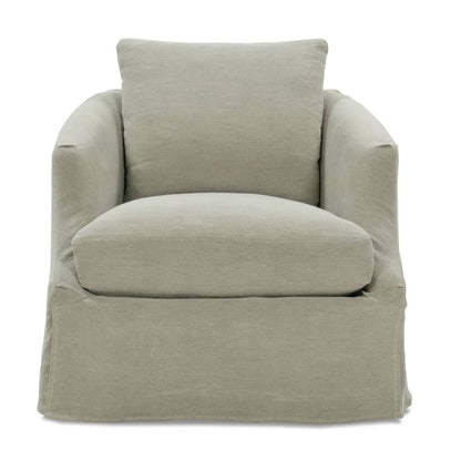 Emmerson Slipcovered Swivel Chair