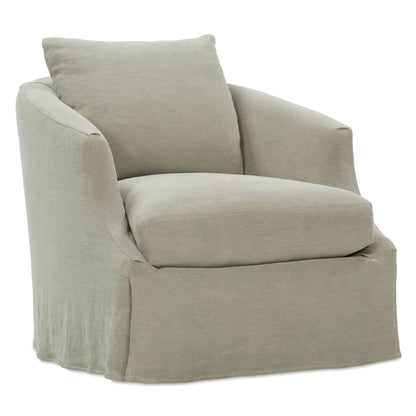 Emmerson Slipcovered Swivel Chair