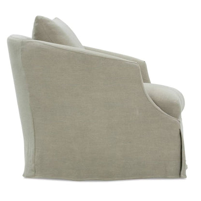 Emmerson Slipcovered Swivel Chair
