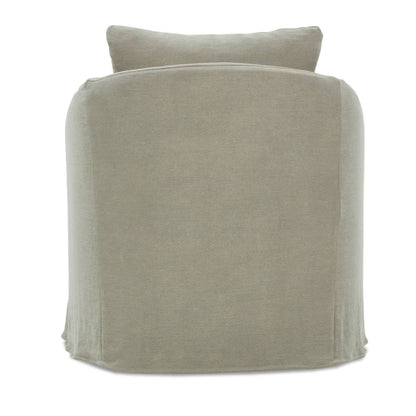 Emmerson Slipcovered Swivel Chair