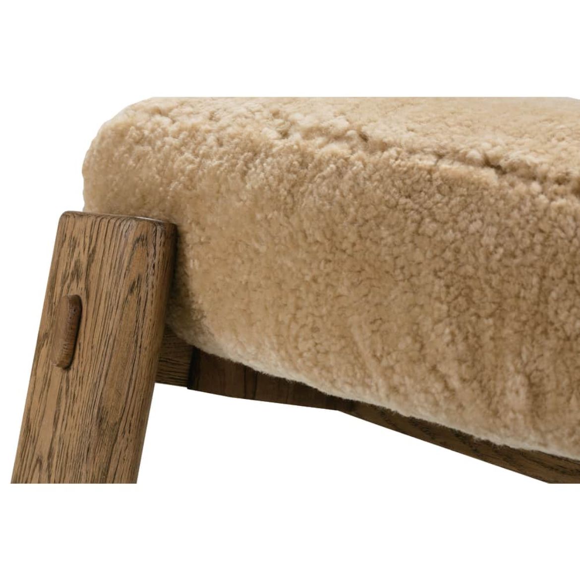 Shearling Leather Cassius Chair