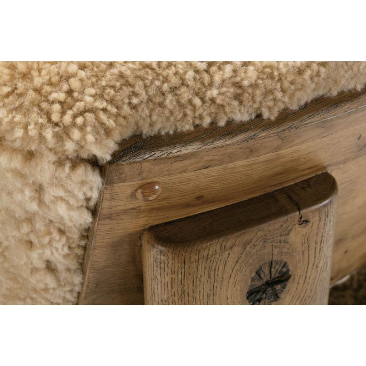 Shearling Leather Cassius Chair