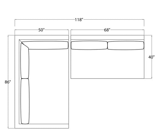 Juniper Signature Sectional Floor Model