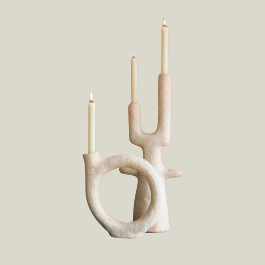 Tamegroute Blanc Candle Holder