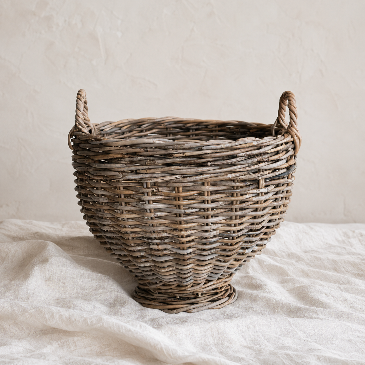 Rattan Footed Basket