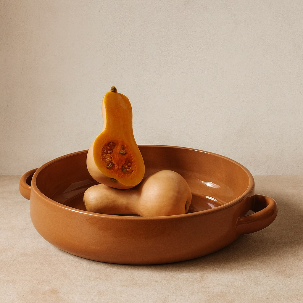 Stoneware Serving Platter With Handles