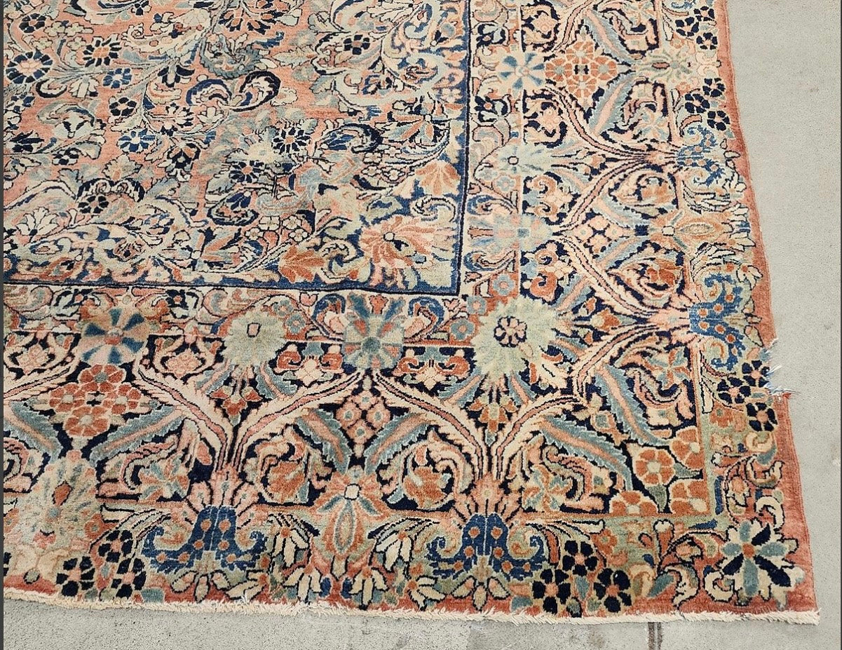 Vintage Sarouk Rug - 10'1" x 20'3"