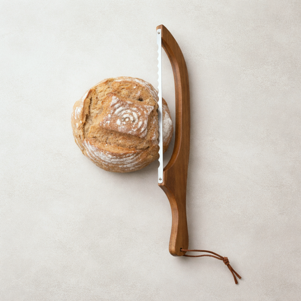 Wood Bread Bow Knife
