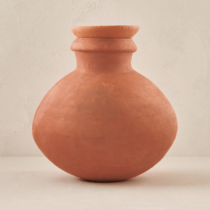 Terracotta Lidded Matki Vessel