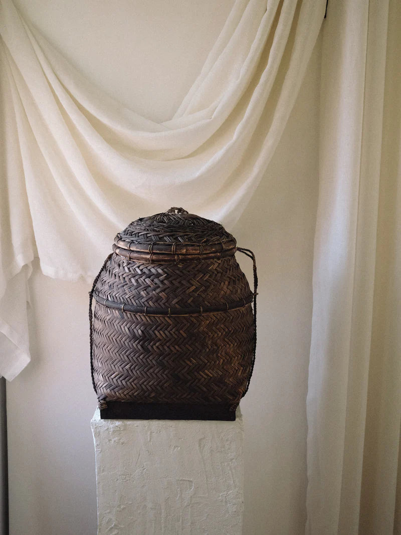 Vintage Handwoven Lombok Basket