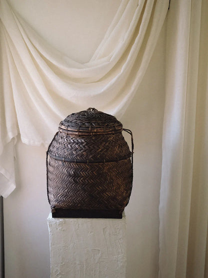 Vintage Handwoven Lombok Basket