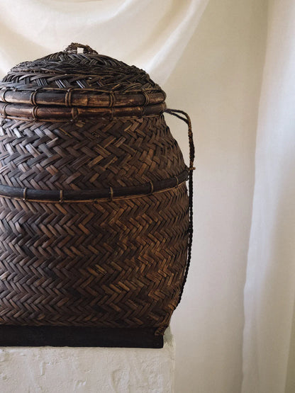 Vintage Handwoven Lombok Basket