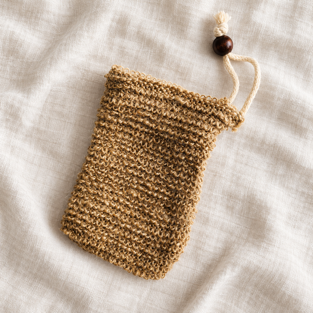 Jute Soap Holder + Exfoliator