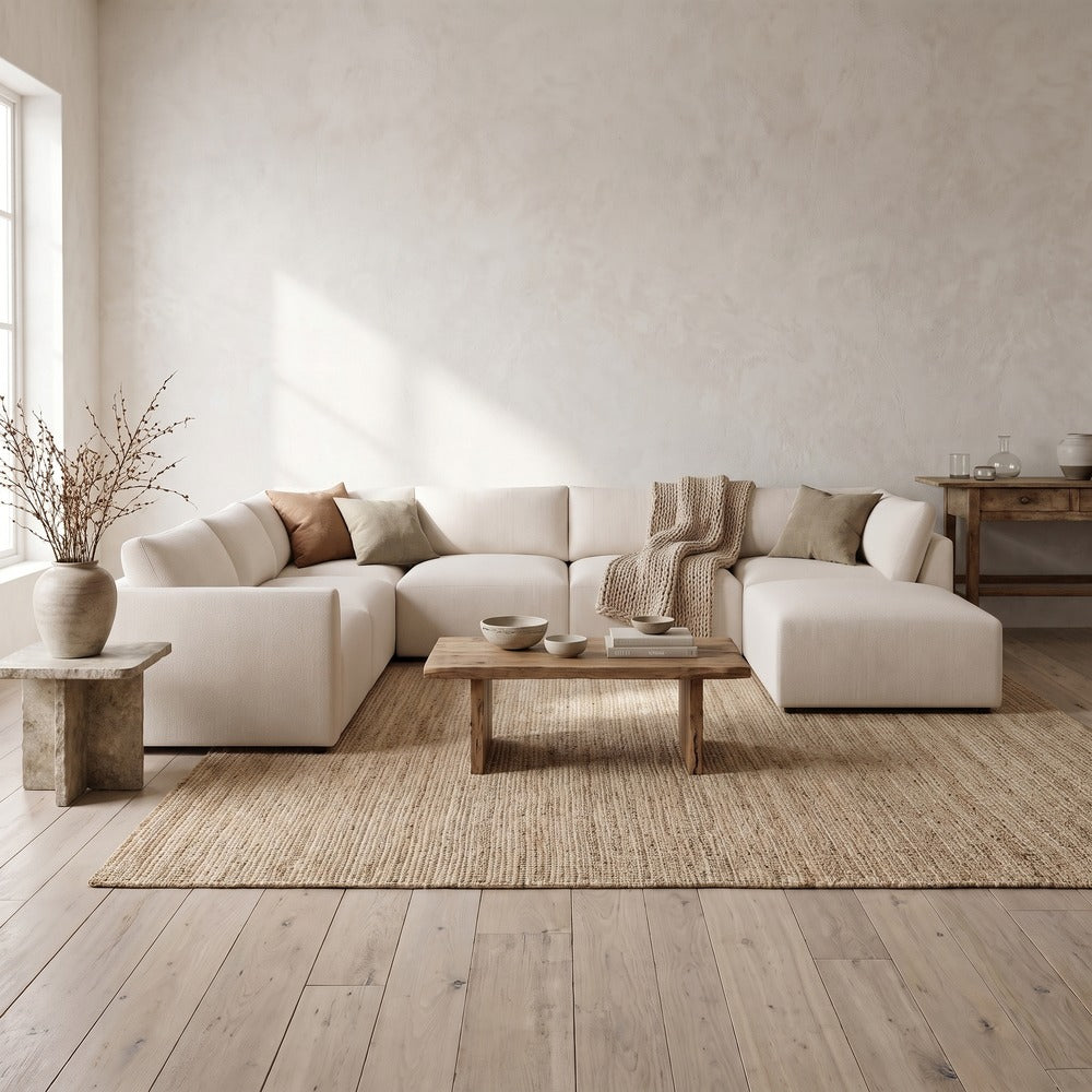 Archie Modular Sectional, styled at home