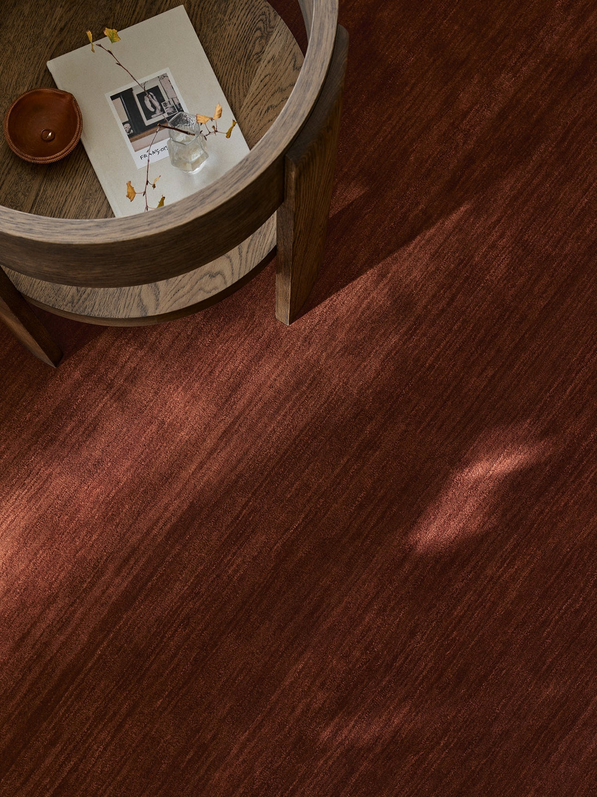 Agra rug in Burnt Umber