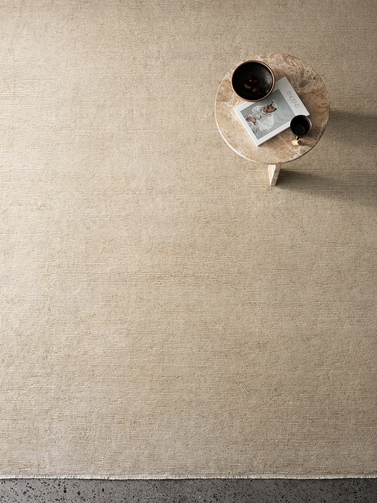 Corsica rug in Paperbark
