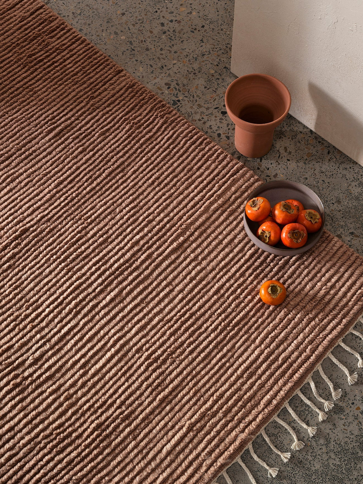 Malawi rug in Blush