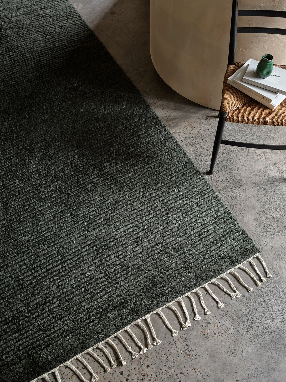 Malawi rug in Kelp