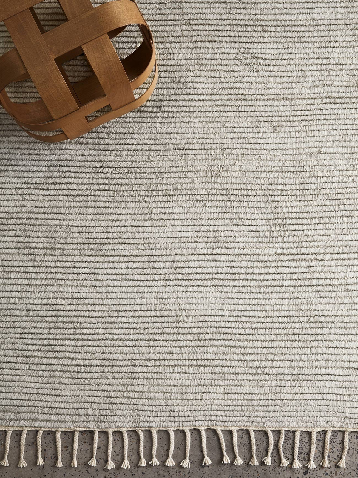 Malawi rug in Oatmeal