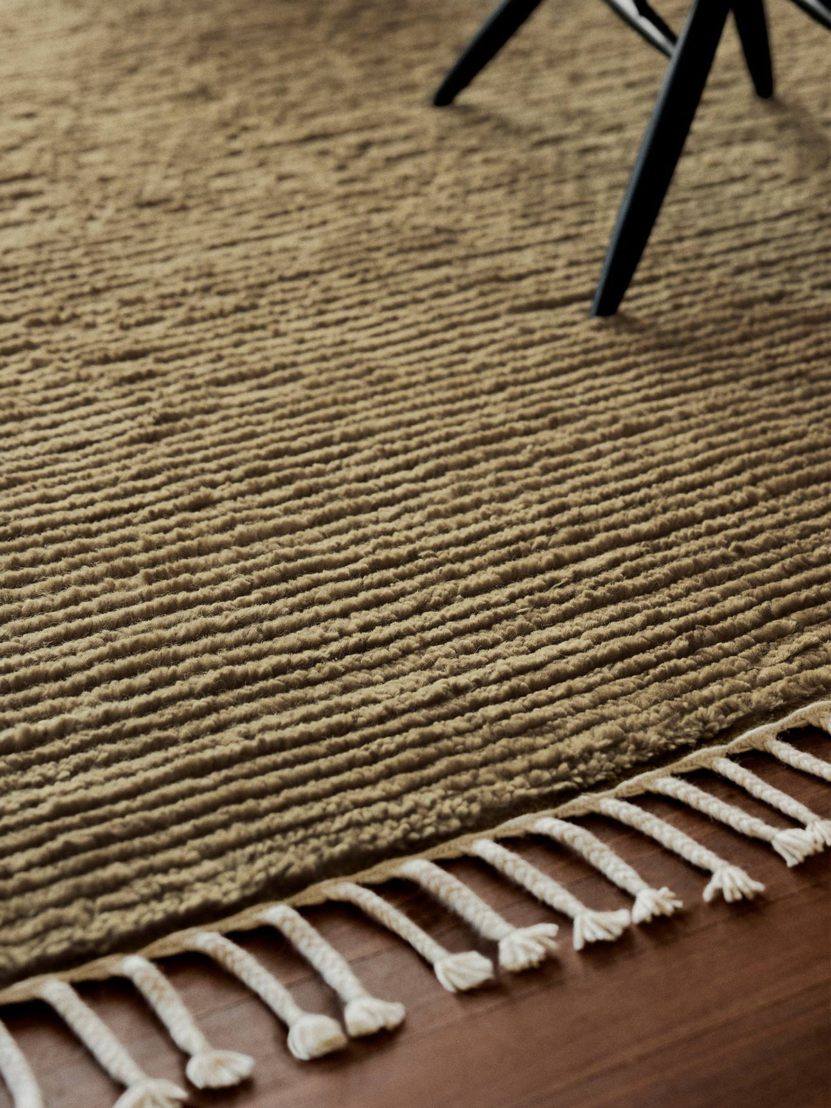 Malawi rug in Olive