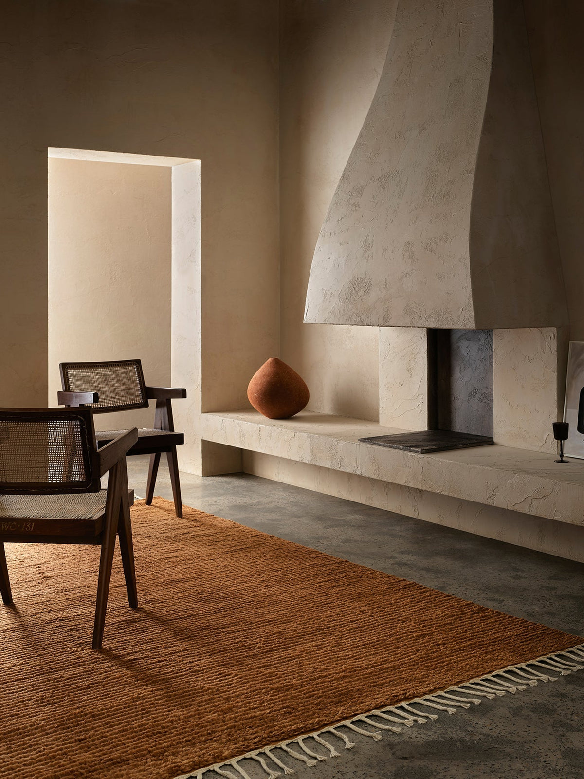 Malawi rug in Saffron