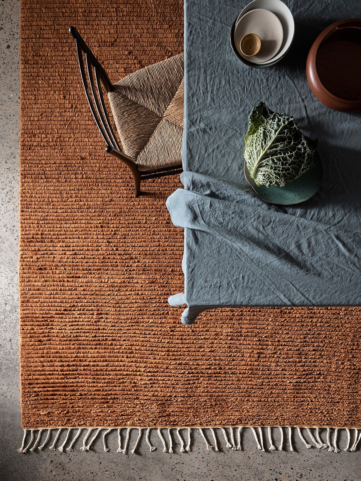 Malawi rug in Saffron