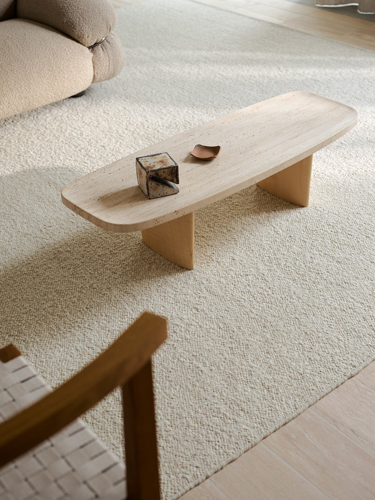 Pebble rug in Tofu