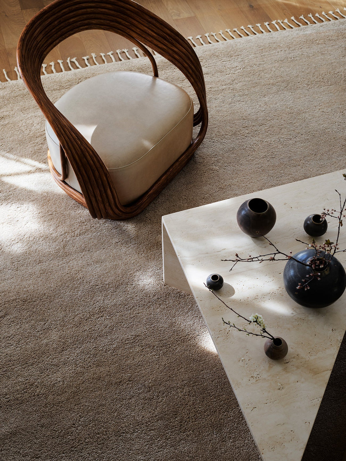 Petra rug in Sparrow