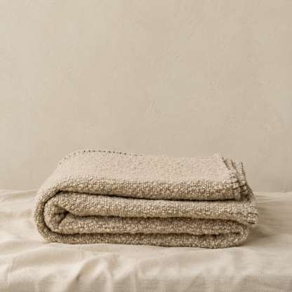 Blanket Stitch Boucle Throw