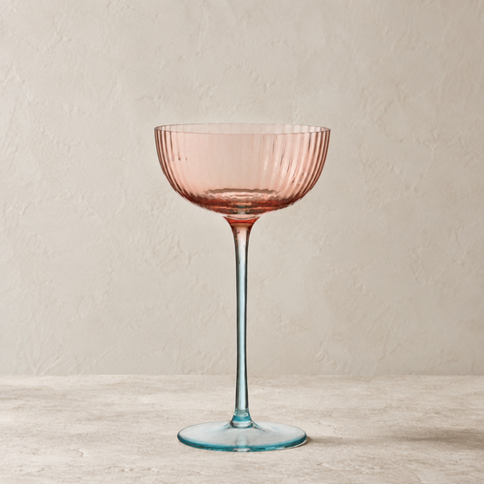 Blush & Sky Coupe Glass